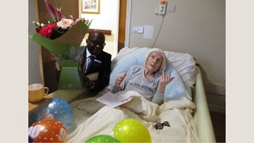 Birthday celebrations at Chelmsford care home